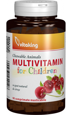 Multivitamina cu minerale pentru copii Vitaking – 90 comprimate masticabile driedfruits.ro/ Capsule si comprimate